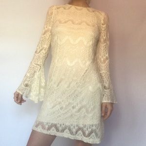 altar’d state cream white lace dress
